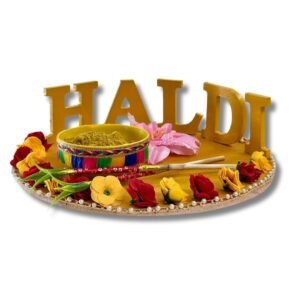Haldi Board set English with Flower