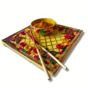 Haldi Plate Decorated