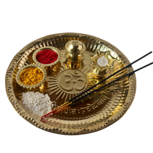 Brass Puja Thali Set 10 Items