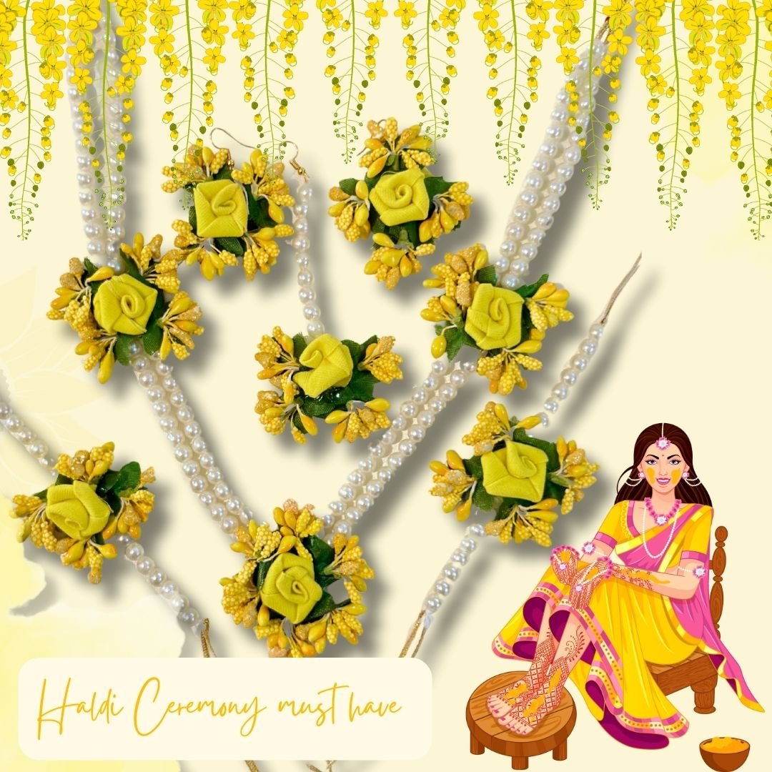 Bride Haldi jewellery