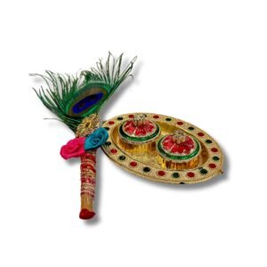 Haldi Kumkum Meenakari Tika ceremony