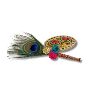 Haldi Kumkum return gift Mor Pankh Tika stick