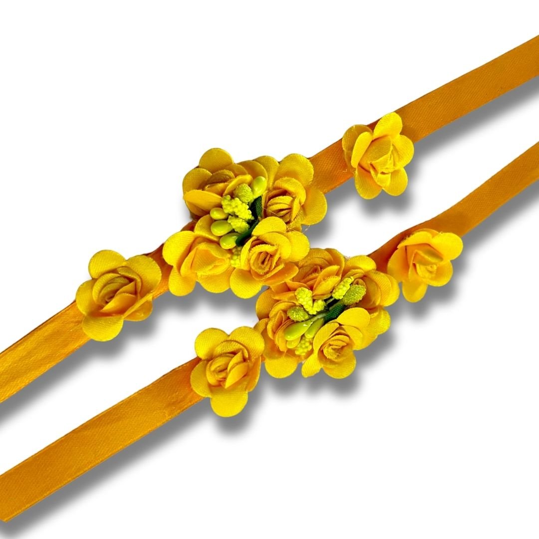 Yellow flower jewellery