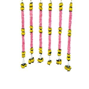 Pink Yellow Green Marigold drop String (Pack of 2) / (Pack of 4) / (Pack of 6)