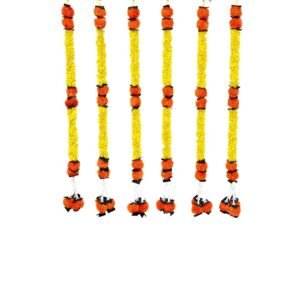 Orange Yellow Green Marigold drop String (Pack of 2) / (Pack of 4) / (Pack of 6)