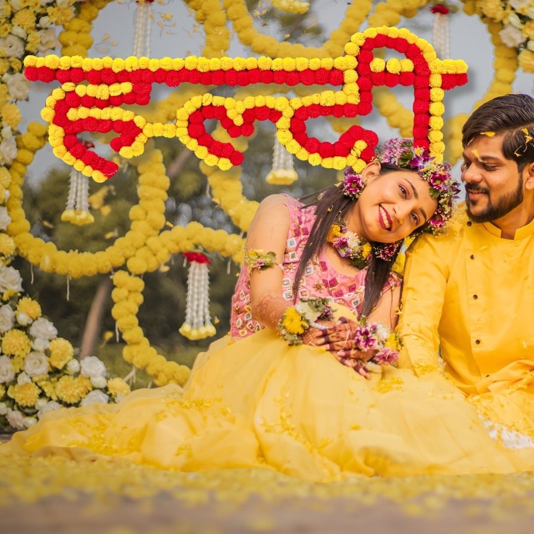 Haldi Yellow Red attractive MDF Board