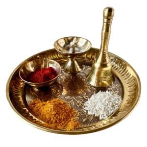 Premium Brass Puja Thali Set
