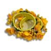 Pair of Bangles of Artificial Flowers for Bride during Wedding (Adjustable Bangle Jewellery) Baby Shower, Haldi Ceremony Accessories for home Return Gift for women