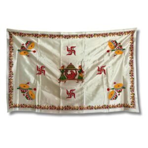 Double-Sided Silk Antarpaat with Stone Work for Wedding Ceremonies