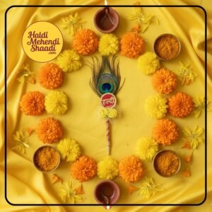 Bridal haldi ceremony jewellery