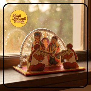 Bride groom shehnai golu dolls for marathi wedding