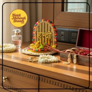 Decorated Haldi plate for haldi function