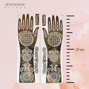 Full hand henna mehendi sticker for mehendi function