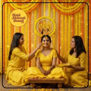 Haldi decor items for function