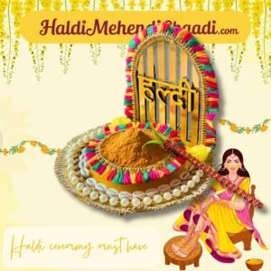 Haldi plate haldi tray haldi thali for haldi function