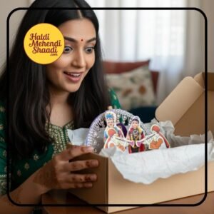 Lek sun gift for Navri in Marathi lagan