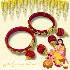 Maroon bangles return gift wedding