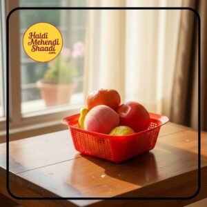 Plastic Fruit Basket Paanch phal for marathi wedding