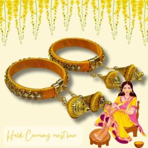 Yellow bangles for ladies